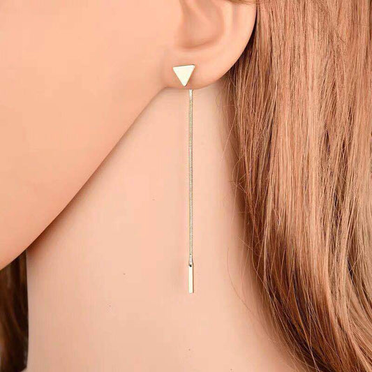 Triangle Tassel Earrings