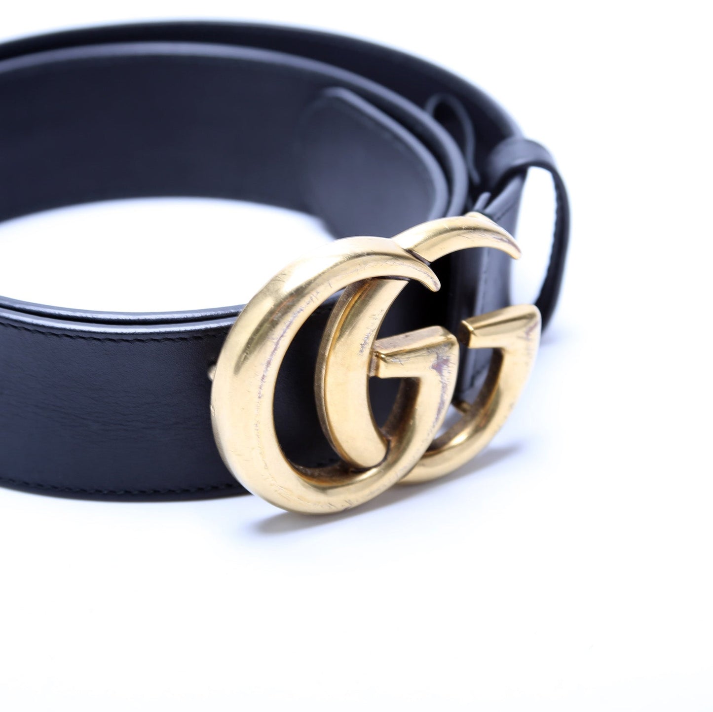 400593 GG Marmont Leather Belt Size 85/34