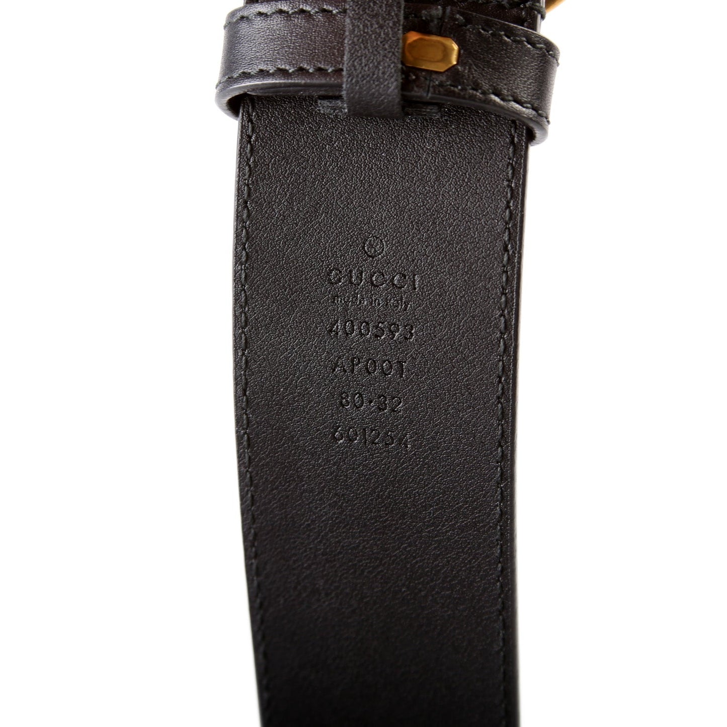 400593 Marmont GG Leather Belt Size 80/32