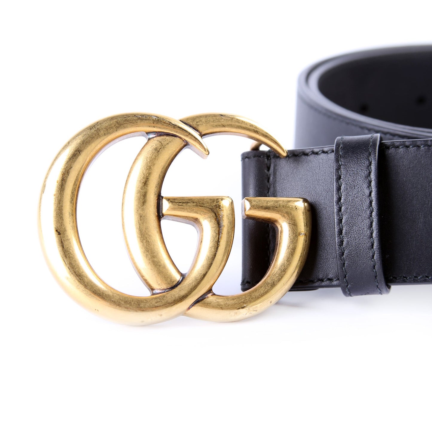 400593 Marmont GG Leather Belt Size 80/32