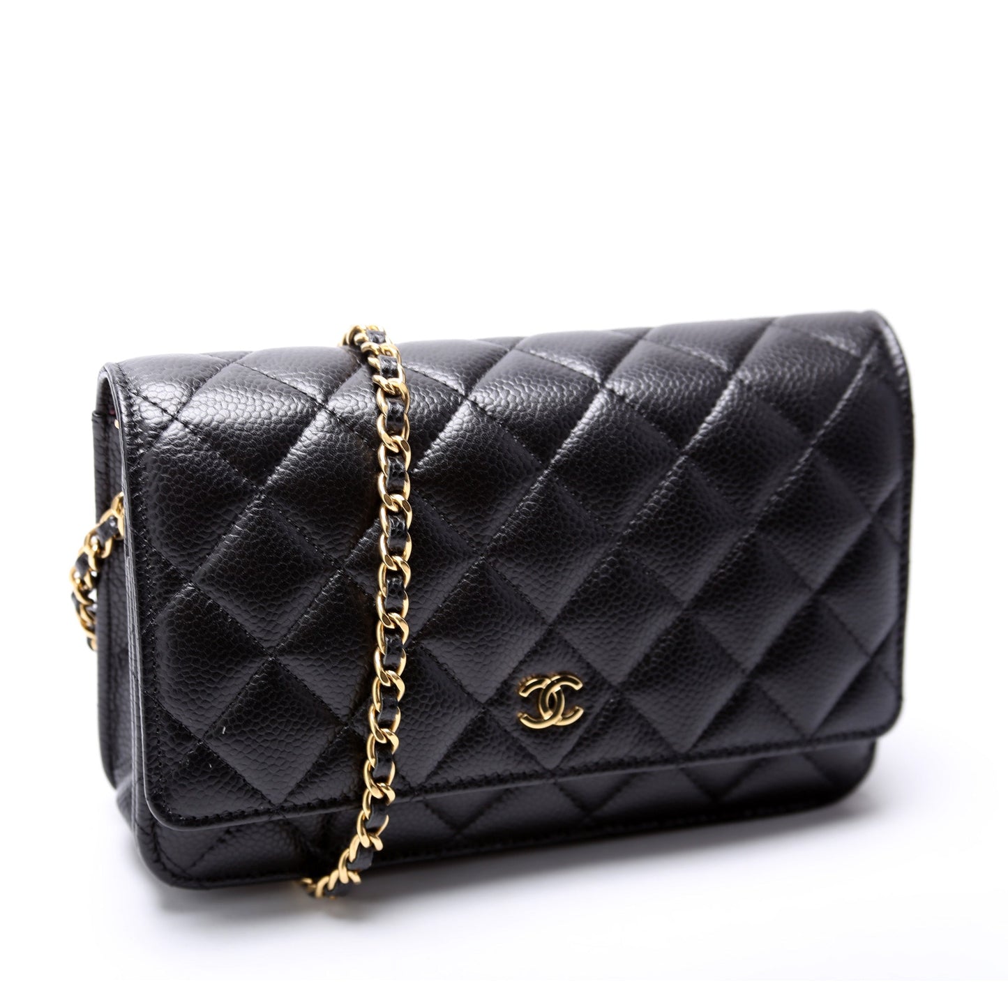 WOC Classic Quilted Caviar RFID