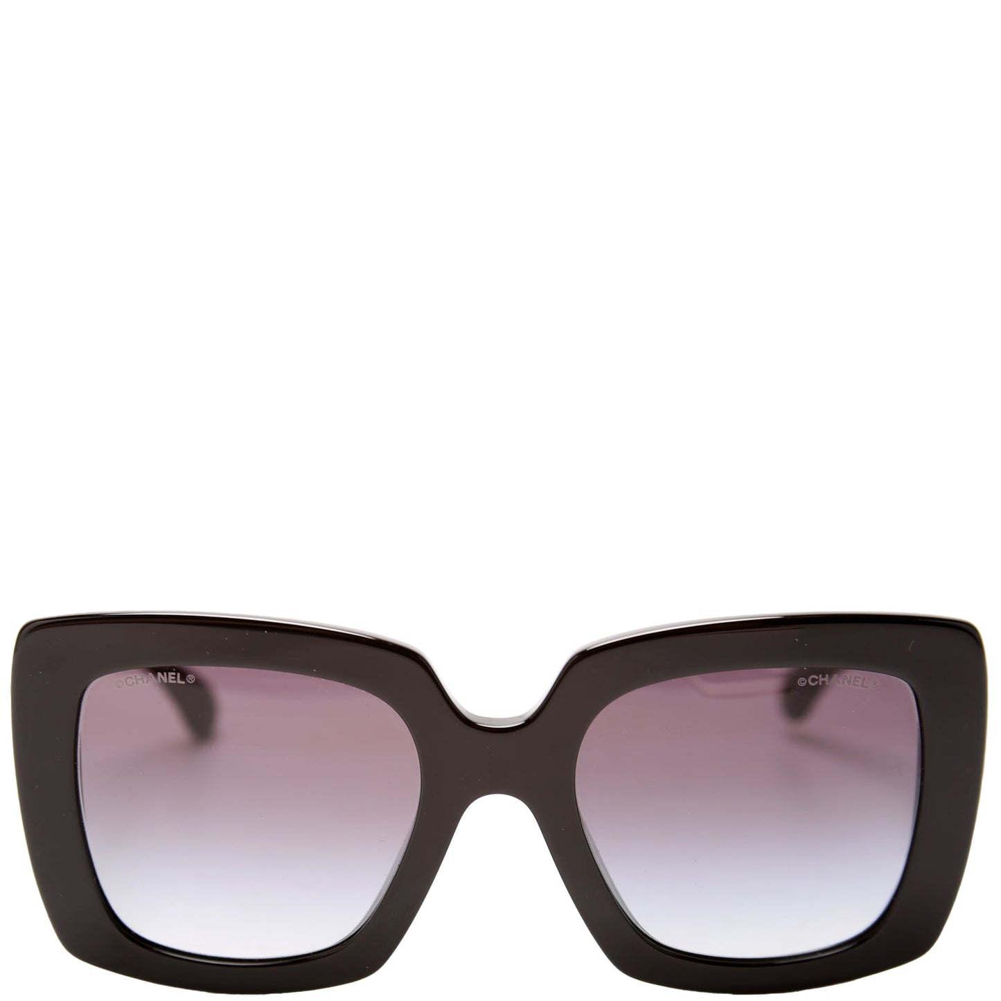 5474 Q-A CC Square Aceta/Leather Sunglasses