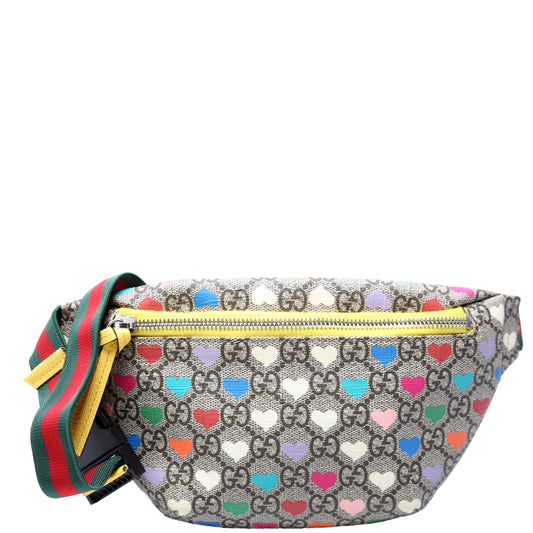 502095 GG Hearts Canvas Kids Belt Bag