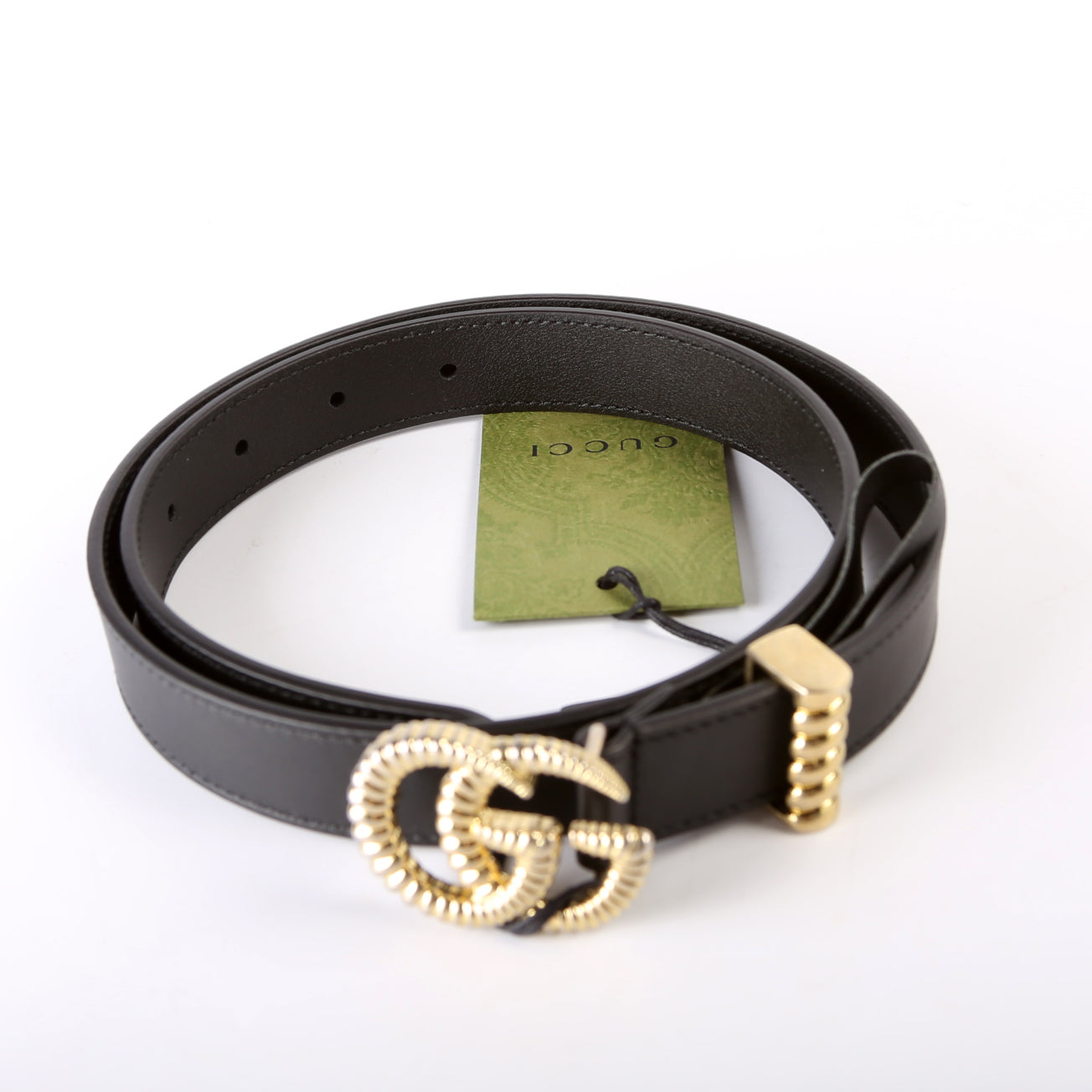 524103 GG Marmont Torchon Buckle Belt Size 75/30 Black