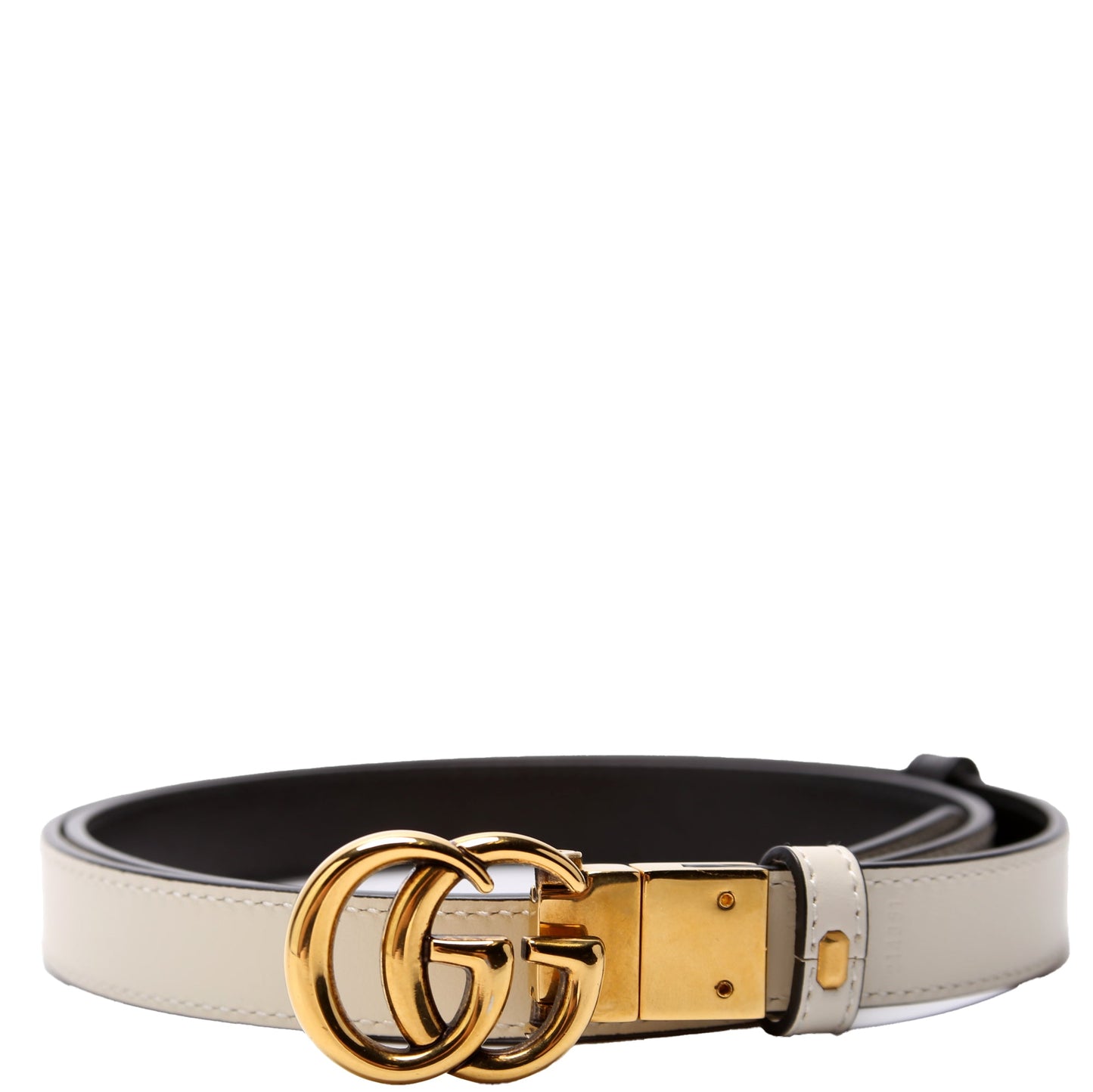 659418 GG Marmont Thin Reversible Belt Size 90/36 Black/White