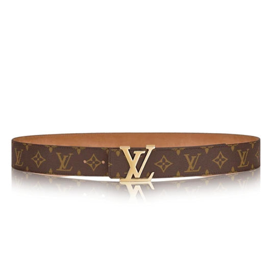 Leather belt Louis Vuitton-LV INITIALES 40MM