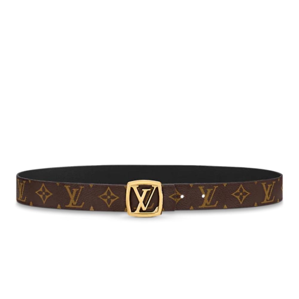 Leather belt Louis Vuitton-LV LOUISE 30MM REVERSIBLE BELT