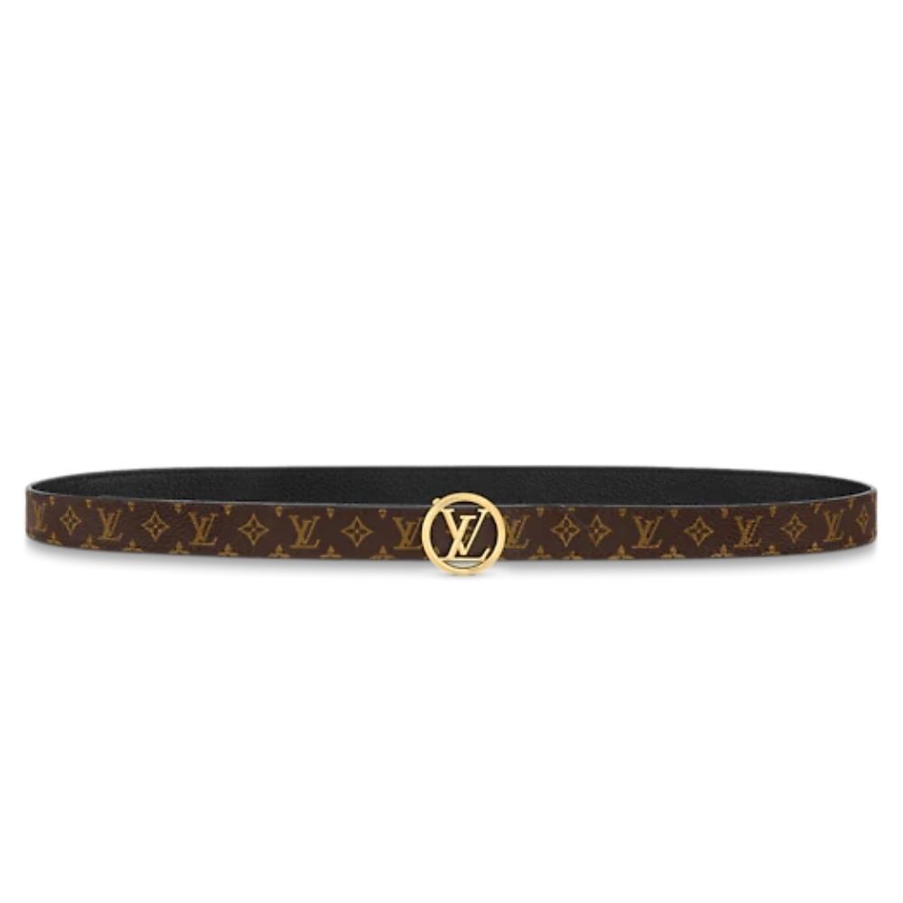 Leather belt Louis Vuitton-LV CIRCLE 20MM REVERSIBLE BELT