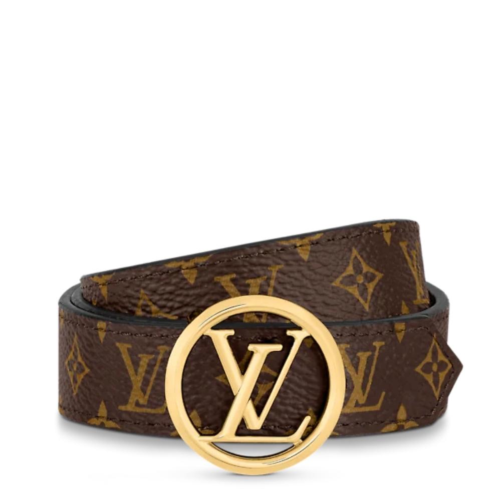 Leather belt Louis Vuitton-LV CIRCLE 20MM REVERSIBLE BELT