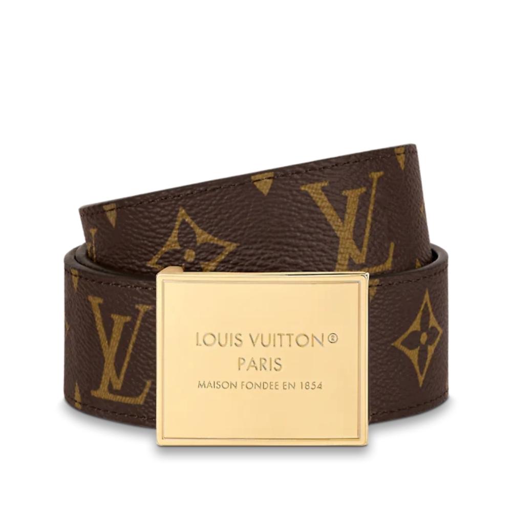 Leather Belt Louis Vuitton-MILITARY 35MM REVERSIBLE BELT