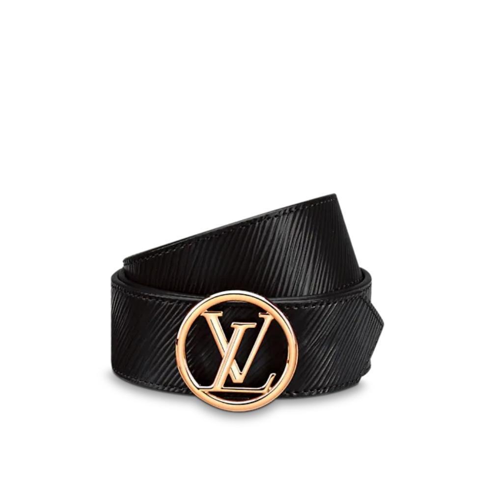 Leather Belt Louis Vuitton-LV CIRCLE 35MM REVERSIBLE