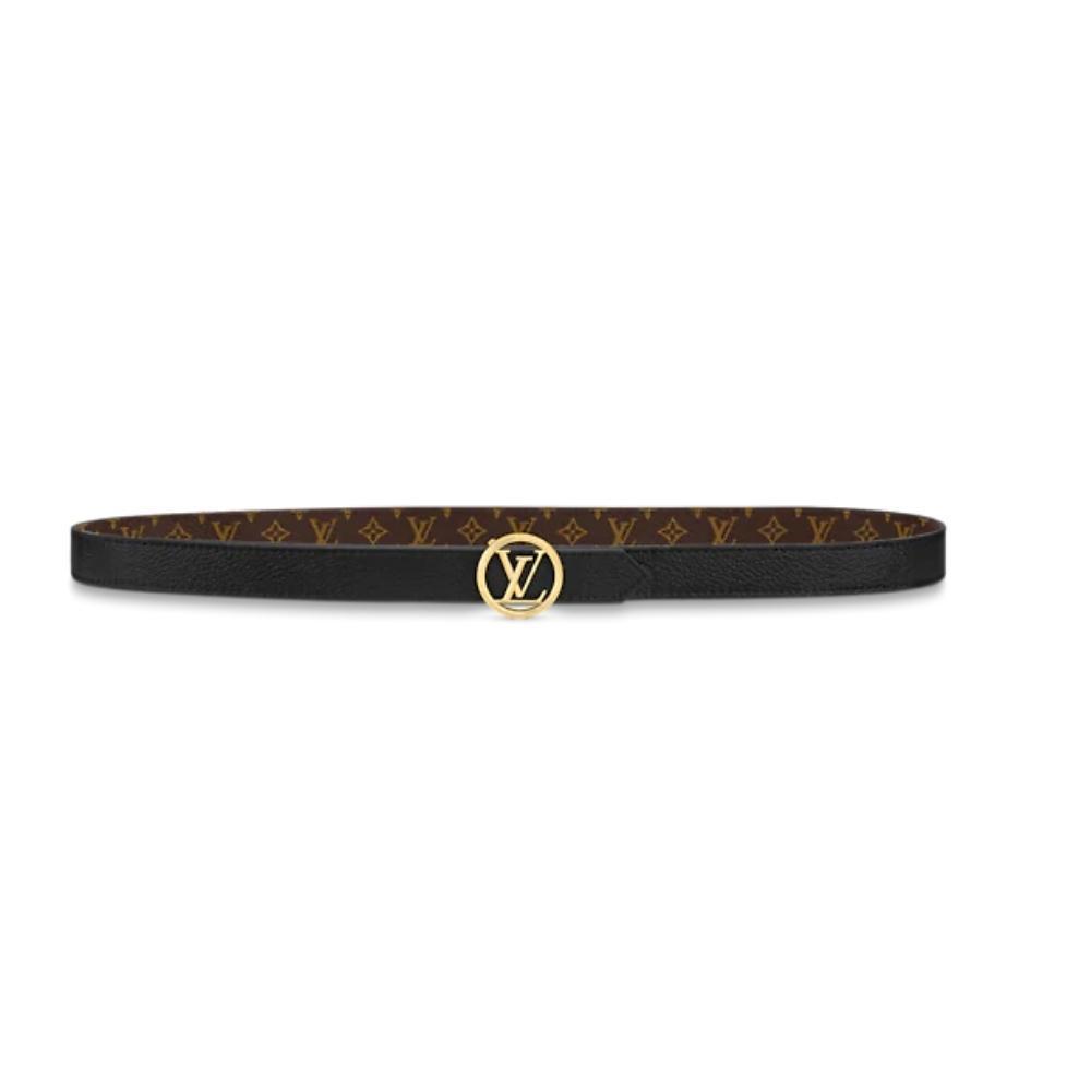 Leather belt Louis Vuitton-LV CIRCLE 20MM REVERSIBLE BELT