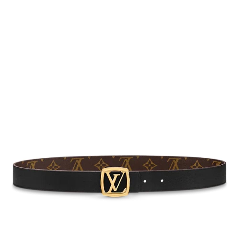 Leather belt Louis Vuitton-LV LOUISE 30MM REVERSIBLE BELT