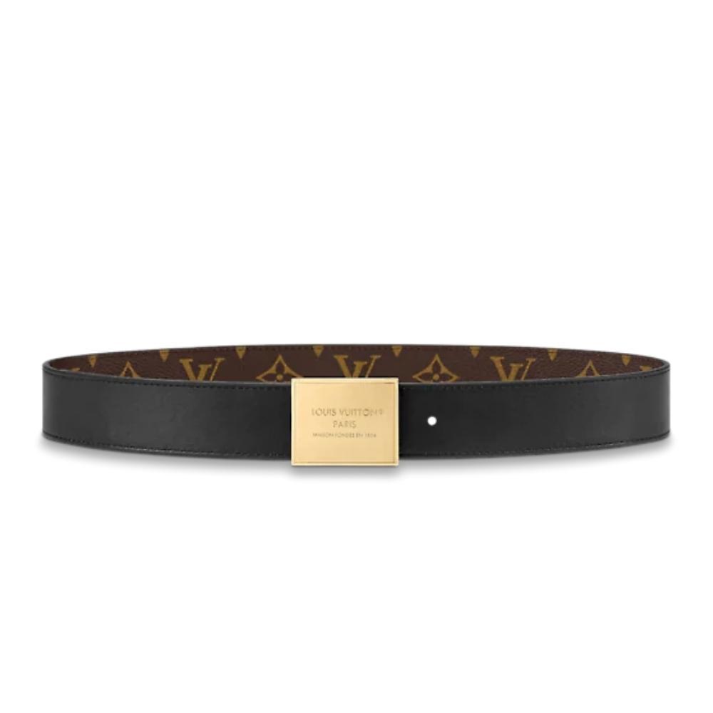 Leather Belt Louis Vuitton-MILITARY 35MM REVERSIBLE BELT