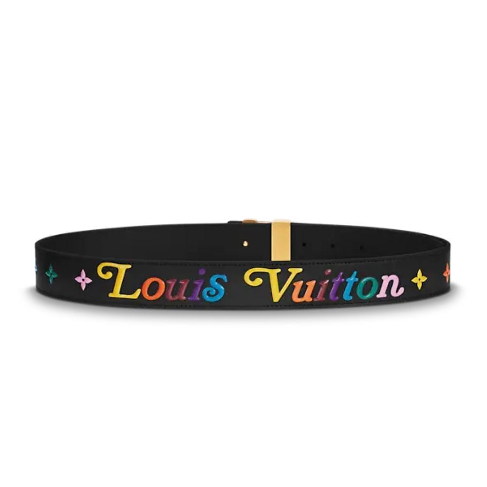 Leather belt Louis Vuitton-New Wave 35 MM Belt