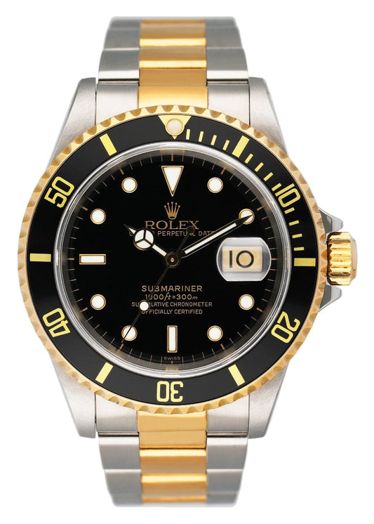 Rolex Submariner Date 16613LN Two-Tone Mens Watch