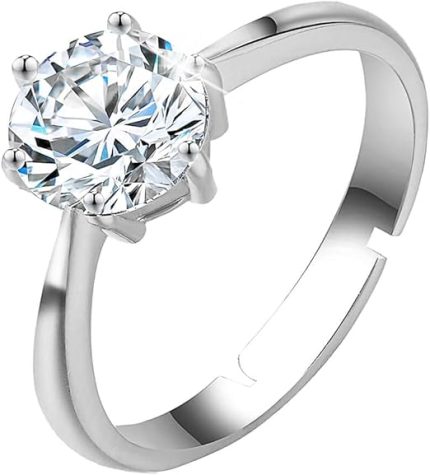 925 Sterling Silver Ring for Women Adjustable Size Open Ring